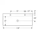 Раковина Geberit One 120 х 48 см 505.022.01.5