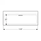Раковина Geberit One 120 х 48 см 505.047.00.1