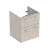 Тумба под раковину Geberit Selnova Square, slim rim 55 см, орех светлый 501.203.00.1
