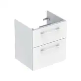 Тумба под раковину Geberit Selnova Square, slim rim 60 см, белый глянцевый 501.204.00.1