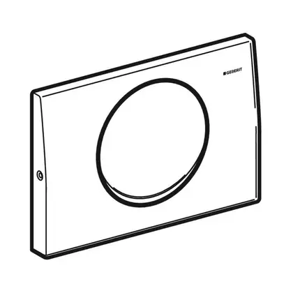 Geberit Delta 10 Клавіша змиву, сатинована сталь (115.108.00.1)