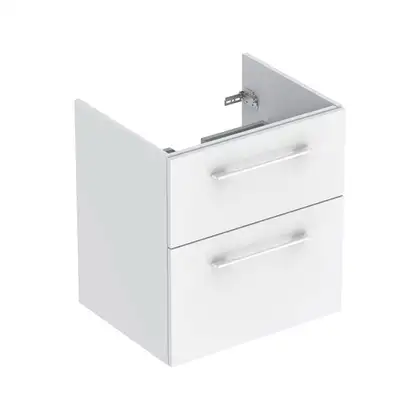 Тумба под раковину Geberit Selnova Square, slim rim 55 см, белый глянцевый 501.200.00.1