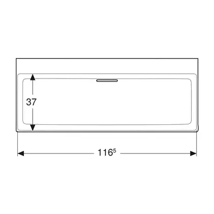 Раковина Geberit One 120 х 48 см 505.047.00.1
