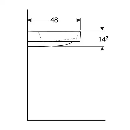 Раковина Geberit One 120 х 48 см 505.047.00.1