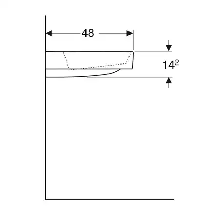 Geberit One Раковина 120х48 см, белая глянцевая (505.049.00.1) Geberit One Раковина 120х48 см, белая глянцевая (505.049.00.1)
