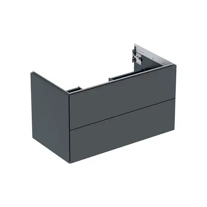 Тумба подвесная Geberit One 90 х 47 х h50,4 см, цвет - чёрный матовый 505.263.00.8 Тумба подвесная Geberit One 90 х 47 х h50,4 см, цвет - чёрный матовый 505.263.00.8