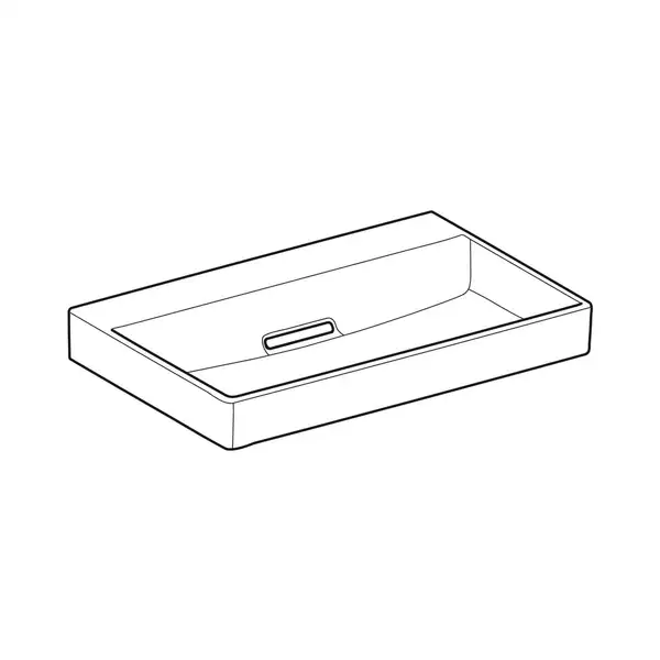 Раковина Geberit One 75 х 48 см 505.035.00.1 Раковина Geberit One 75 х 48 см 505.035.00.1