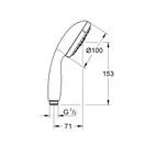 Grohe Верхній душ AXOR LampShower / Nendo 1jet (26031000)