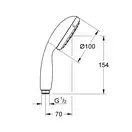 Ручний душ, 1 режим струменя Grohe New Tempesta Classic (27852001)
