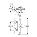 Grohe Grohtherm 800 Термостат для ванны, хром (34567000)