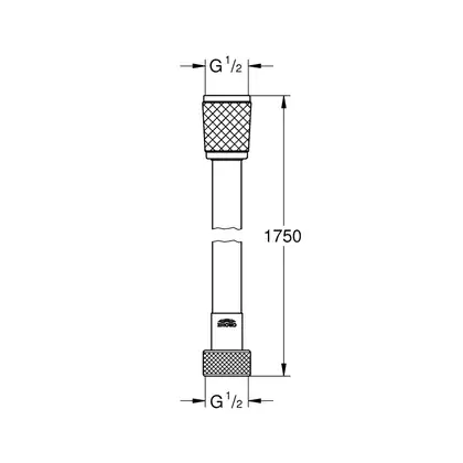 Душовий шланг 1750 мм Grohe Relexaflex 45992001 Душовий шланг 1750 мм Grohe Relexaflex 45992001