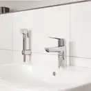 Grohe Eurosmart S-Size Смеситель для умывальника с гигиен. душем, хром (23123003)