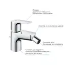 Grohe StartEdge Змішувач для біде, хром (23345001)