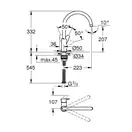Grohe StartEdge Змішувач для кухонної мийки, хром (30529001)