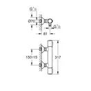 Змішувач термостатичний для душу Grohe Precision Flow 34840000