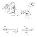 Душова система на 2 споживача прихованого монтажу Grohe Start UA202802R2