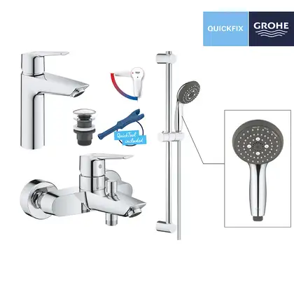 Grohe Start Набор смесителей M-Size, хром (UA202301ME) Grohe Start Набор смесителей M-Size, хром (UA202301ME)