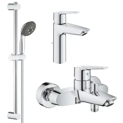 Grohe Start Набор смесителей 3 в 1, хром (UA202301MQ) Grohe Start Набор смесителей 3 в 1, хром (UA202301MQ)