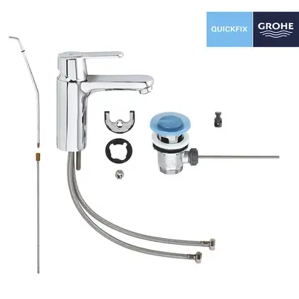 Набір змішувачів 3 в 1 для ванної кімнати M-Size Grohe Get UA202701MQ Набір змішувачів 3 в 1 для ванної кімнати M-Size Grohe Get UA202701MQ