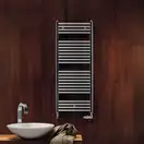 Рушників водяна Zehnder Virando 78.6х50, 500Вт, колір RAL 9217 (matt) Traffic Black (AB-080-050 RAL 9217)
