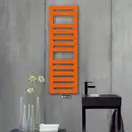 Полотенцесушитель водяний Zehnder Metropolitan Spa з віконцями для рушників 1540х400 582 Вт, Perlkup (MET-150-040 RAL 8029)