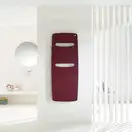 Полотенцесушитель водяний Zehnder Vitalo Spa з віконцями для рушників 1825х690 1036 Вт, чорний матовий (VITK-180-070 RAL 9217)