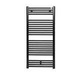Полотенцесушитель електричний Zehnder Virando 1226х500 з теном MOA 600Вт, чорний Traffic Black (AB-120-050-9217 WEMOA06T905M)
