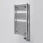 Полотенцесушитель електричний Zehnder Aura 906х500мм, 200 Вт, хром (PBECZ-090-50-MQ)