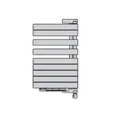 Полотенцесушитель електричний Zehnder Roda Twist Spa Air 968x550 500 Вт лівобічний, синій RAL 5002 (ROEL-100-55 / IPS RAL 5002) (ROEL-100-55_IPS  RAL 5002)