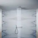 Верхній душ Axor Showersolutions 240х240 2jet держатель зі стелі, хром (35312000)