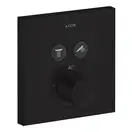 Термостат для душу Axor ShowerSelect square, 2 споживача, прихованого монтажу, Matt Black (36715670)