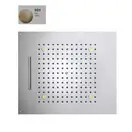 Верхній душ BOSSINI Dream / 2 дощ, каскад, 4RGB LED, для підвісної стелі 57x 47сm, gold (H38905000021016)