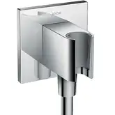 Шланговое під'єднання Axor Fixfit Porter Square з власником, хром (36734000)