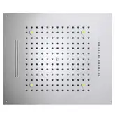 Верхній душ BOSSINI Dream / 3 дощ, водоспад, каскад 4RGB LED, для підвісної стелі 57x 47сm, хром (H38907000030016)