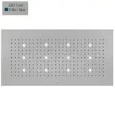Верхній душ BOSSINI DREAM-XL RECTANGULAR, 12LED (синій), для підвісної стелі 100x50сm, хром (WI0382000030216)