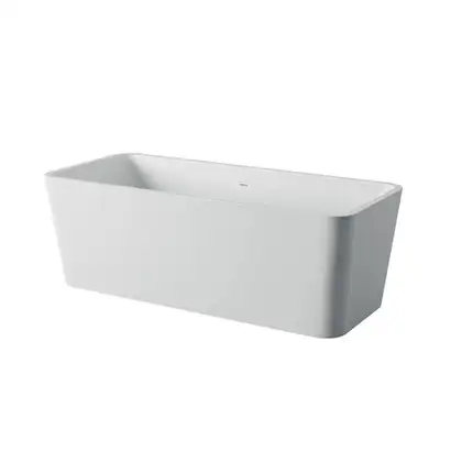 Ванна зі штучного каменю Artceram Square 180x80, білий матовий (ACW004 05)