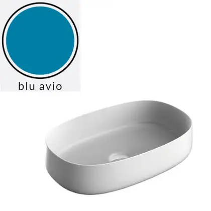 Умивальник на стільницю ArtCeram Cognac 55х35, blue avio (COL003 38; 00) (COL003 38;00)
