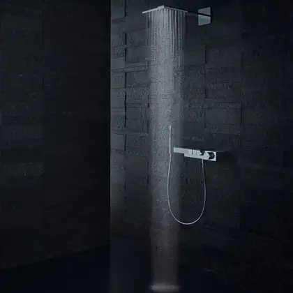 Верхній душ Axor Showersolutions 240х240 2jet з власником, хром (35310000) Верхній душ Axor Showersolutions 240х240 2jet з власником, хром (35310000)