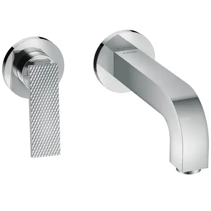 Змішувач для умивальника Axor Citterio 220 Lever rhombic cut зі стіни, Chrome (39181000) Змішувач для умивальника Axor Citterio 220 Lever rhombic cut зі стіни, Chrome (39181000)