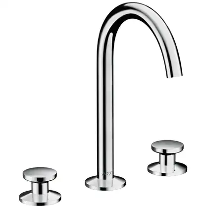 Змішувач для умивальника AXOR ONE Select 170 на 3 отвори з донним клапаном Push-Open, хром (48070000) Змішувач для умивальника AXOR ONE Select 170 на 3 отвори з донним клапаном Push-Open, хром (48070000)