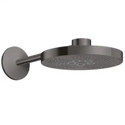 Верхній душ Axor One 280 2jet з тримачем, Brushed Black Chrome (48492340) Верхній душ Axor One 280 2jet з тримачем, Brushed Black Chrome (48492340)