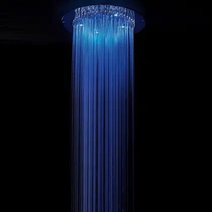 Душова лійка BOSSINI DREAM-OKI 4LED RGB для підвісної стелі d37сm, хром (H37452000030016)