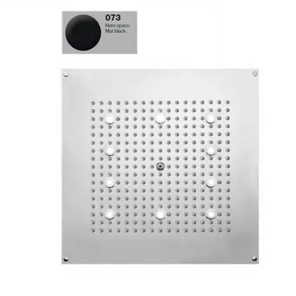 Душова лійка BOSSINI DREAM-CUBE 10 LED білий для підвісної стелі 47x47сm, mat black (H37453000073016)