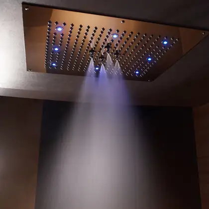 Верхній душ BOSSINI Dream 8 RGB LED, для підвісної стелі 57x47сm, хром (H38661000030016) Верхній душ BOSSINI Dream 8 RGB LED, для підвісної стелі 57x47сm, хром (H38661000030016)