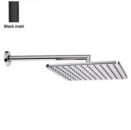 Верхній душ BOSSINI Cosmo 28x28см з власником, чорний матовий (H70598I00073009) Верхній душ BOSSINI Cosmo 28x28см з власником, чорний матовий (H70598I00073009)