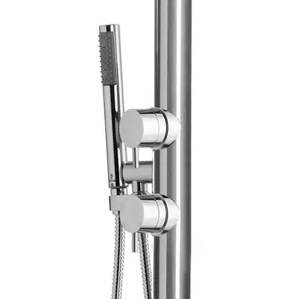 Вулична душова колона Bossini Pool Inox AISI 316 2287 мм, нержавіюча сталь (L00359000030008)