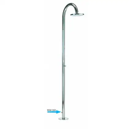 Вулична душова стійка Bossini Oki-Floor AISI 316, нержавіюча сталь (L00819000030008)