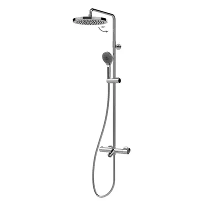 Душова система BOSSINI Elios Shower з термостатом, з круглим верхнім душем, колір хром (L10402000030008)