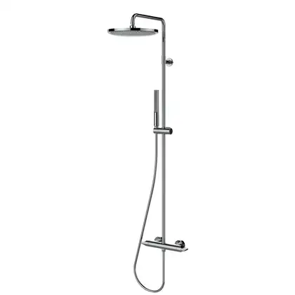 Душова система з термостатом Bossini APICE D280мм, з ручним душем APICE SLIM, хром (L10507000030008)