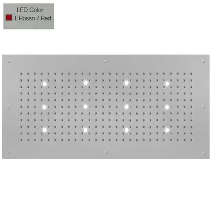 Верхній душ BOSSINI DREAM-XL RECTANGULAR, 12LED (червоний), для підвісної стелі 100x50сm, хром (WI0382000030116) Верхній душ BOSSINI DREAM-XL RECTANGULAR, 12LED (червоний), для підвісної стелі 100x50сm, хром (WI0382000030116)